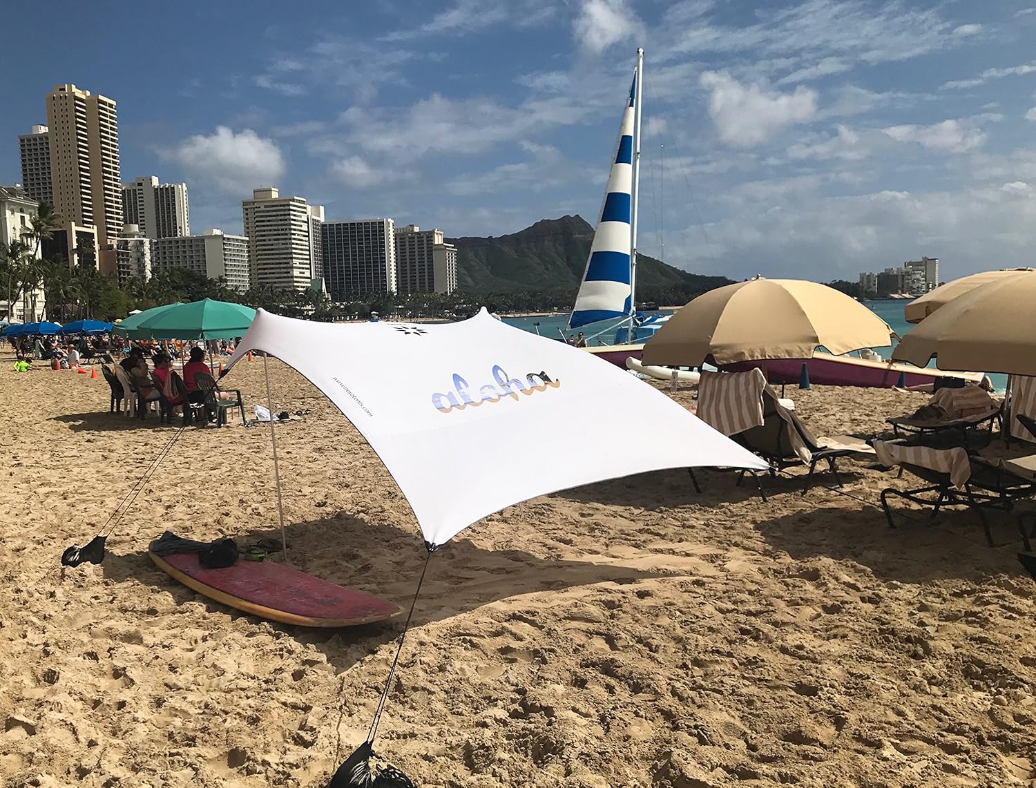 neso 帐篷沙滩帐篷,带沙锚,便携式遮阳罩 - 17.78 厘米 x 17.